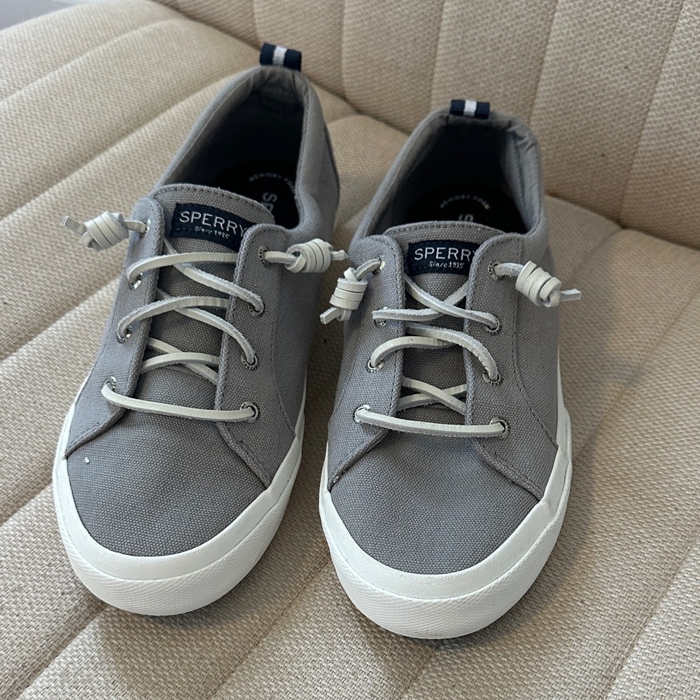 Sperry Gray Sneakers with White Accents